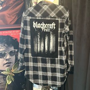 Black Craft Cult Patched Flannel